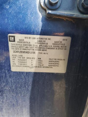 2010 Chevrolet Equinox Lt VIN: 2CNFLEEW6A6243196 Lot: 62994034