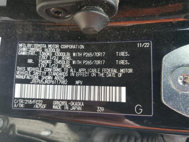 2023 Toyota 4Runner Se VIN: JTEPU5JR0P6117982 Lot: 62685474