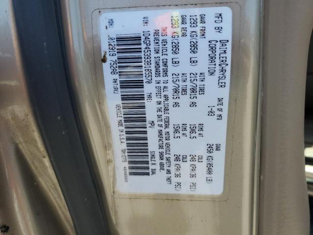 2003 Dodge Caravan Sport VIN: 1D4GP45393B185570 Lot: 62001484