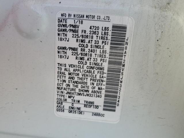 2018 NISSAN ROGUE S - JN8AT2MV5JW321340