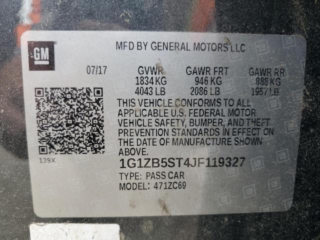 2018 CHEVROLET MALIBU LS - 1G1ZB5ST4JF119327