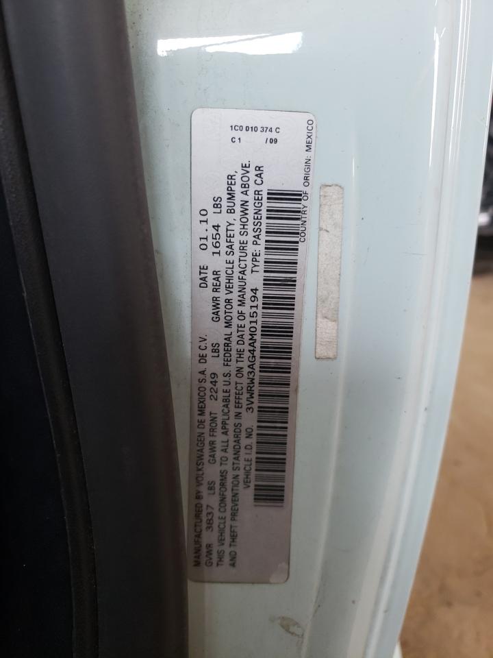 3VWRW3AG4AM015194 2010 Volkswagen New Beetle