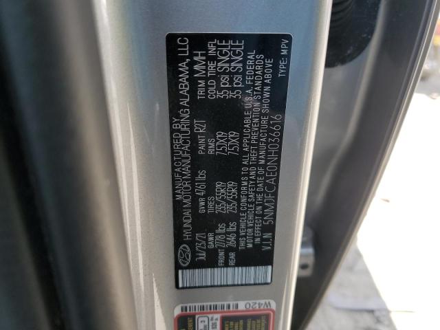 2022 Hyundai Tucson Sel VIN: 5NMJFCAE0NH036616 Lot: 61620394