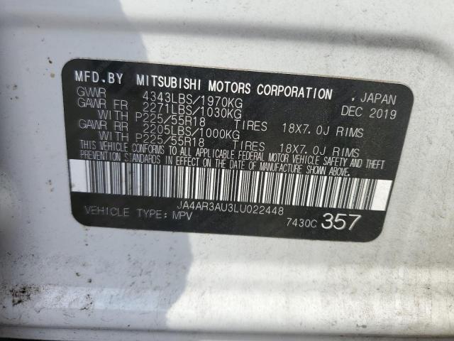 2020 Mitsubishi Outlander Sport Es VIN: JA4AR3AU3LU022448 Lot: 61690004