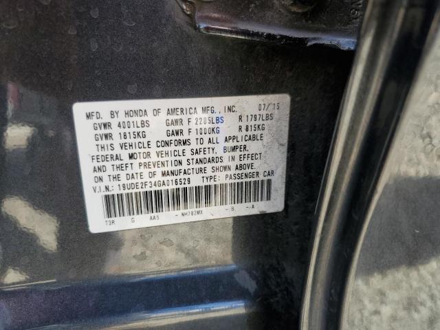 2016 ACURA ILX BASE W - 19UDE2F34GA016529