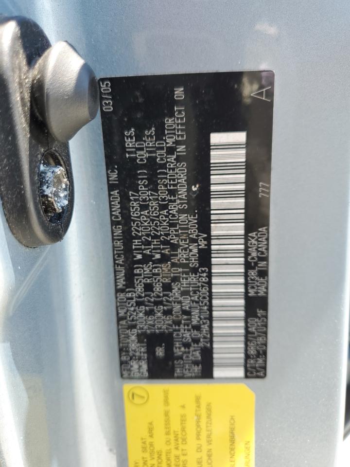 2T2HA31U45C067843 2005 Lexus Rx 330