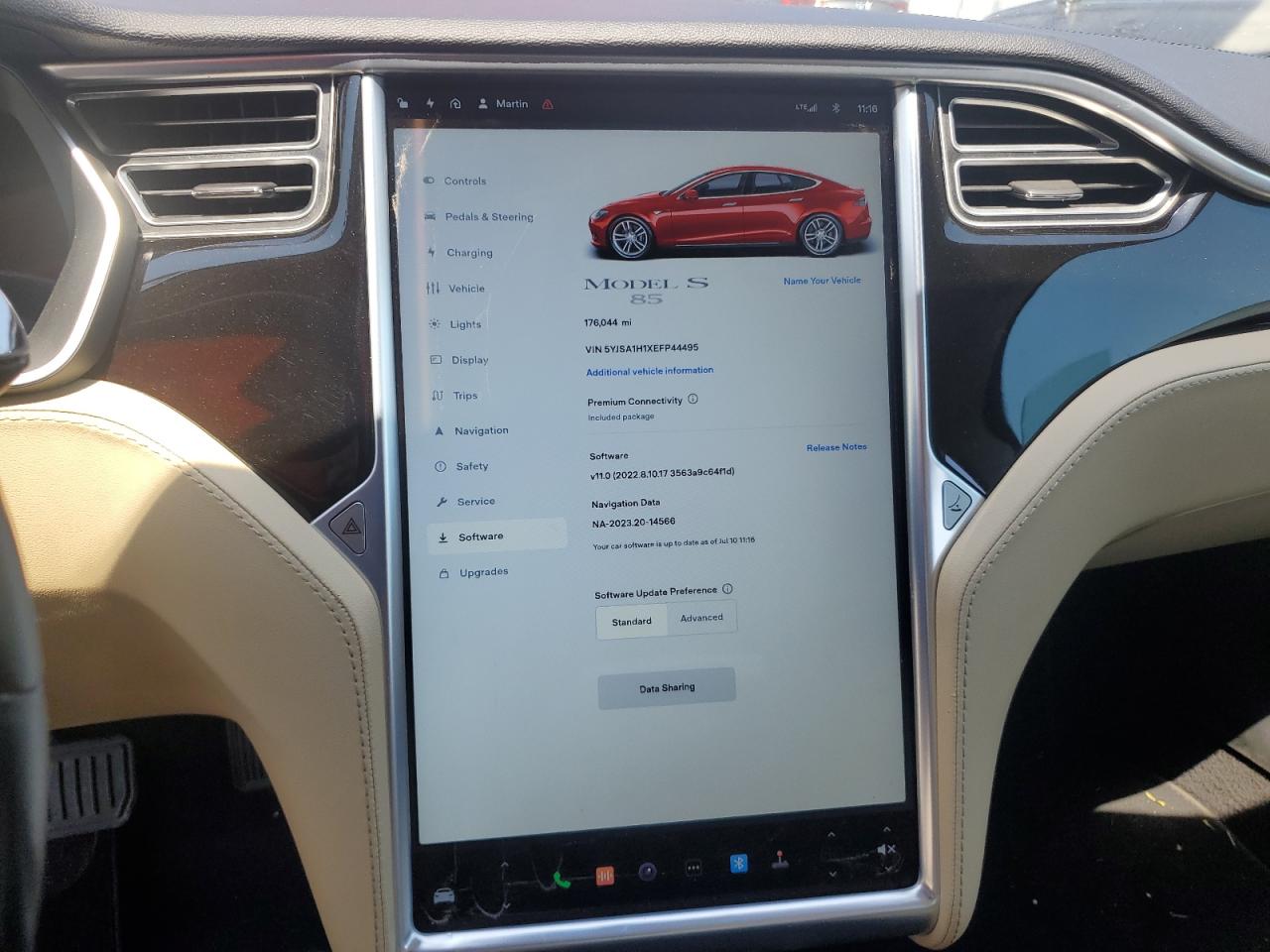 5YJSA1H1XEFP44495 2014 Tesla Model S