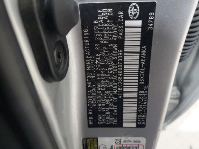 2006 Toyota Avalon Xl VIN: 4T1BK36B46U073396 Lot: 62481254