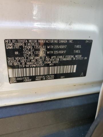 2021 TOYOTA RAV4 LE - 2T3F1RFV4MW195357