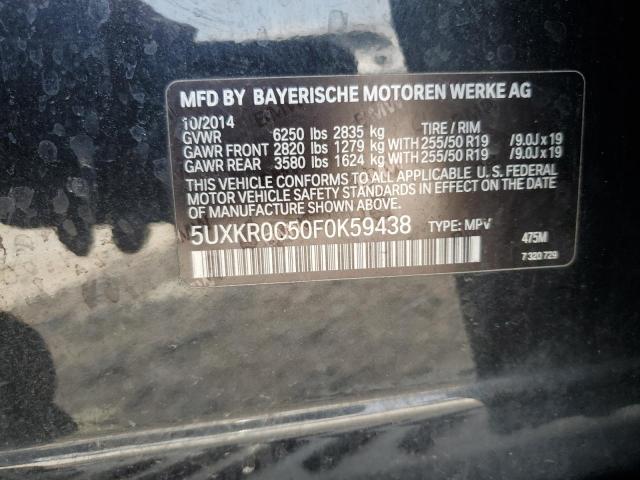 VIN 5UXKR0C50F0K59438 2015 BMW X5, Xdrive35I no.13