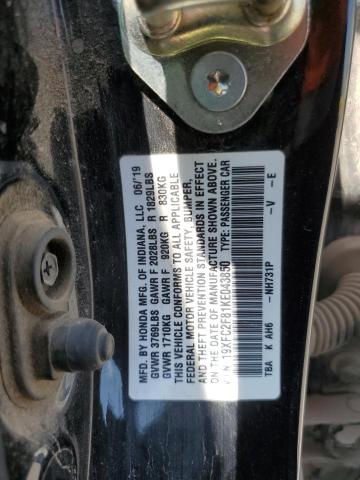 2019 HONDA CIVIC SPOR - 19XFC2F81KE043850