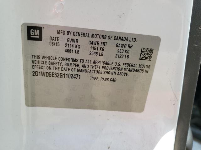 2016 CHEVROLET IMPALA LIM - 2G1WD5E32G1102471