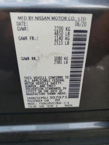 2020 NISSAN LEAF 1N4BZ1CP0LC307075