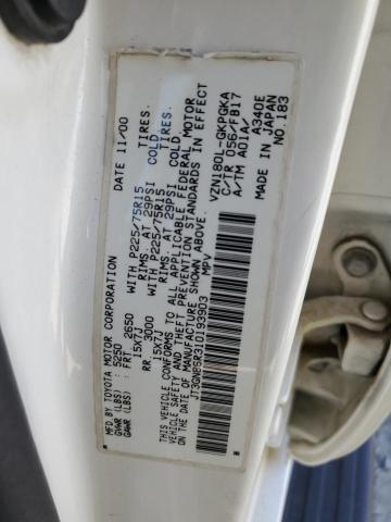 2001 Toyota 4Runner Sr5 VIN: JT3GN86R310193903 Lot: 61419664