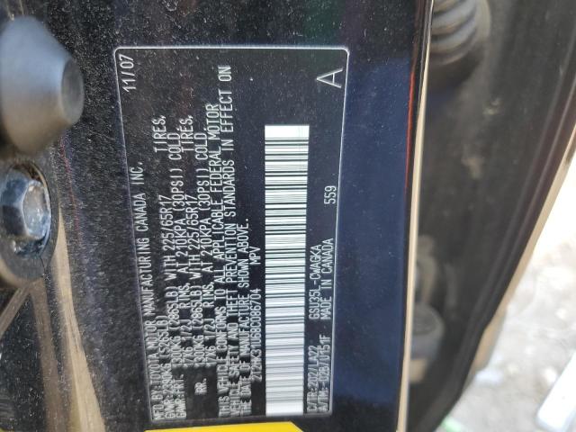 2008 Lexus Rx 350 VIN: 2T2HK31U68C086704 Lot: 61552394