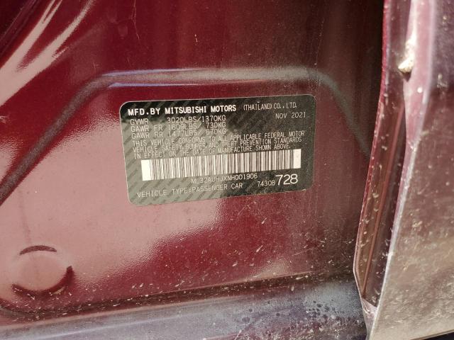2022 MITSUBISHI MIRAGE ES - ML32AUHJXNH001906