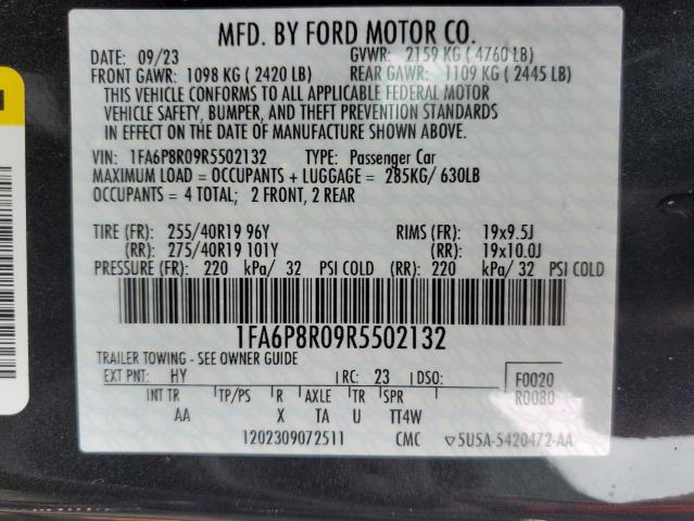 2024 FORD MUSTANG DA 1FA6P8R09R5502132