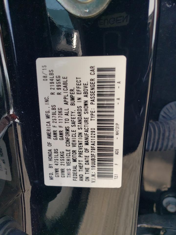 19UUB3F79FA010290 2015 Acura Tlx Advance