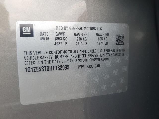 2017 CHEVROLET MALIBU LT - 1G1ZE5ST3HF133995