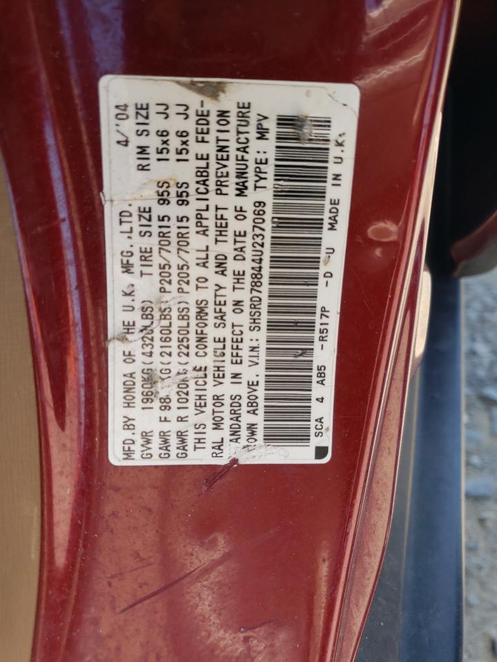 SHSRD78844U237069 2004 Honda Cr-V Ex