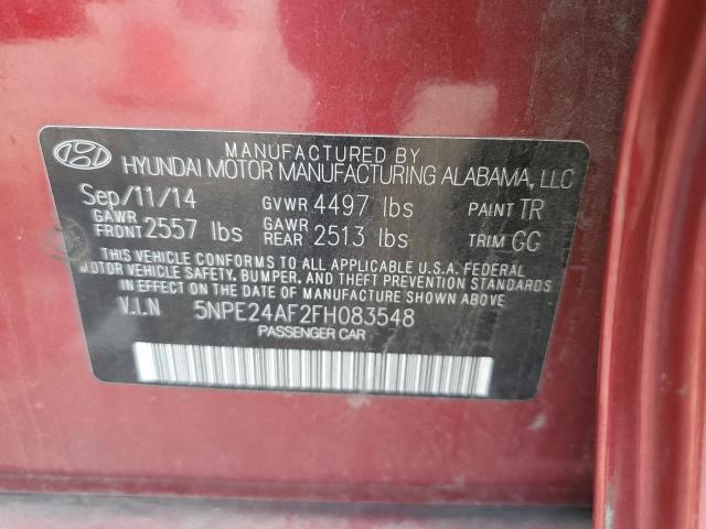 2015 HYUNDAI SONATA SE - 5NPE24AF2FH083548