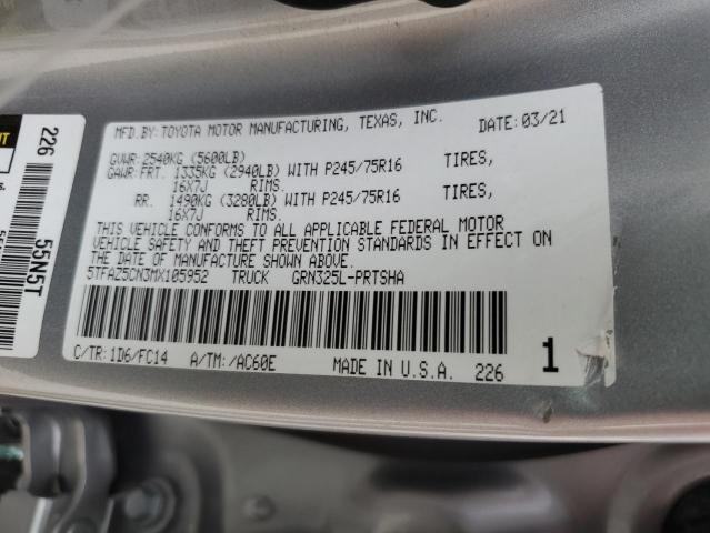 2021 TOYOTA TACOMA DOU - 5TFAZ5CN3MX105952