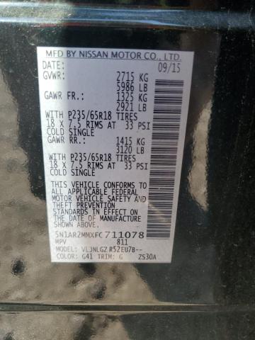 2015 NISSAN PATHFINDER - 5N1AR2MMXFC711078