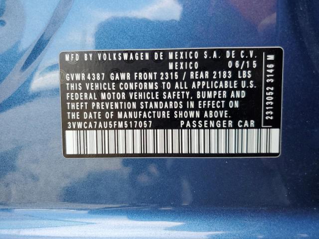 2015 VOLKSWAGEN GOLF SPORT - 3VWCA7AU5FM517057