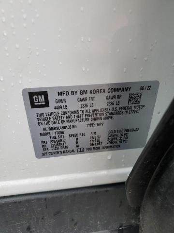 2022 CHEVROLET TRAILBLAZE - KL79MRSL4NB135160