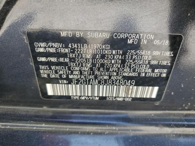 2018 SUBARU CROSSTREK - JF2GTAMC8J8348049