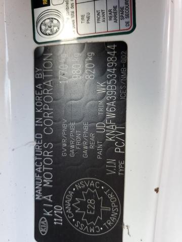 2011 Kia Forte Sx VIN: KNAFW6A39B5349844 Lot: 62009634