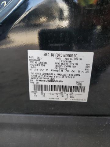 1FM5K8D82HGD88099 2017 FORD EXPLORER - Image 13