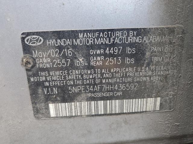 2017 Hyundai Sonata Sport VIN: 5NPE34AF7HH436592 Lot: 61959434