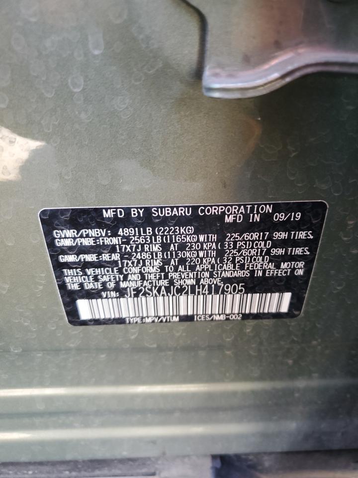 JF2SKAJC2LH417905 2020 Subaru Forester Premium