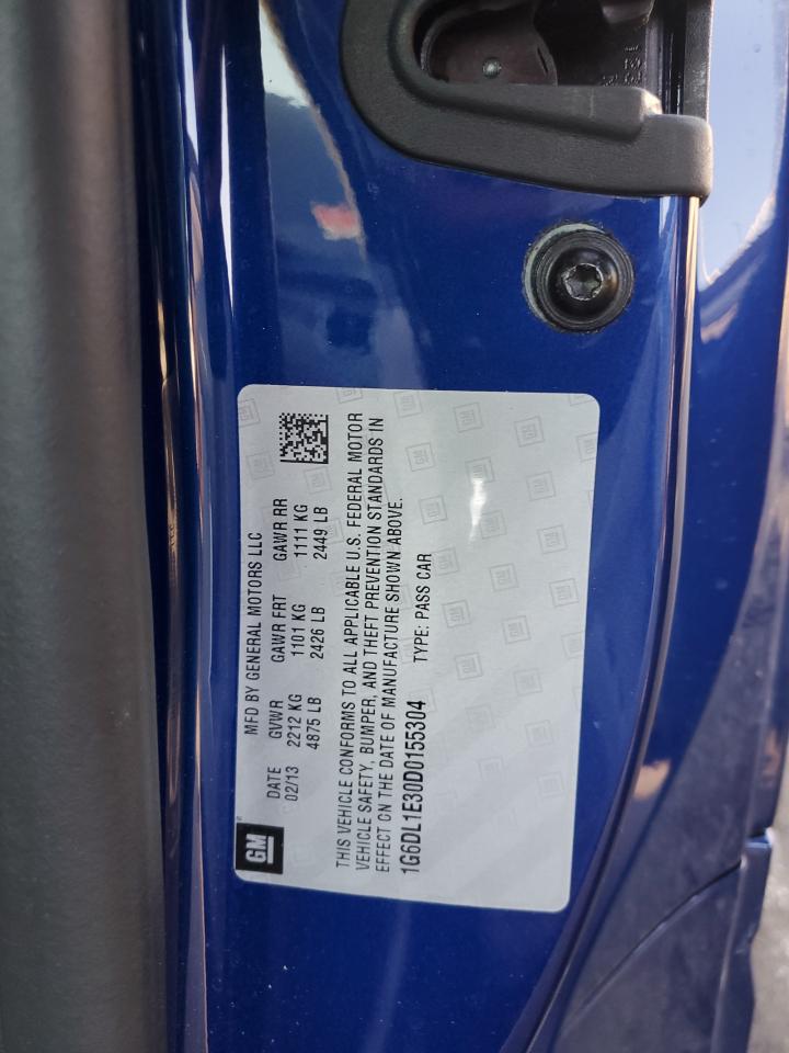 1G6DL1E30D0155304 2013 Cadillac Cts Performance Collection