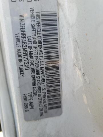 2021 Ram Promaster City VIN: ZFBHRFAB2M6V27250 Lot: 61892844