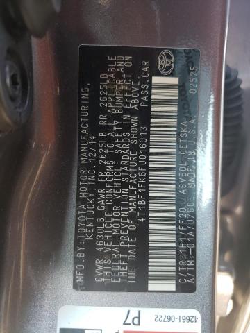 VIN 4T1BF1FK6FU016013 2015 Toyota Camry, LE no.12