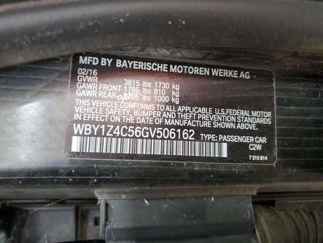 VIN WBY1Z4C56GV506162 2016 BMW I3, Rex no.12