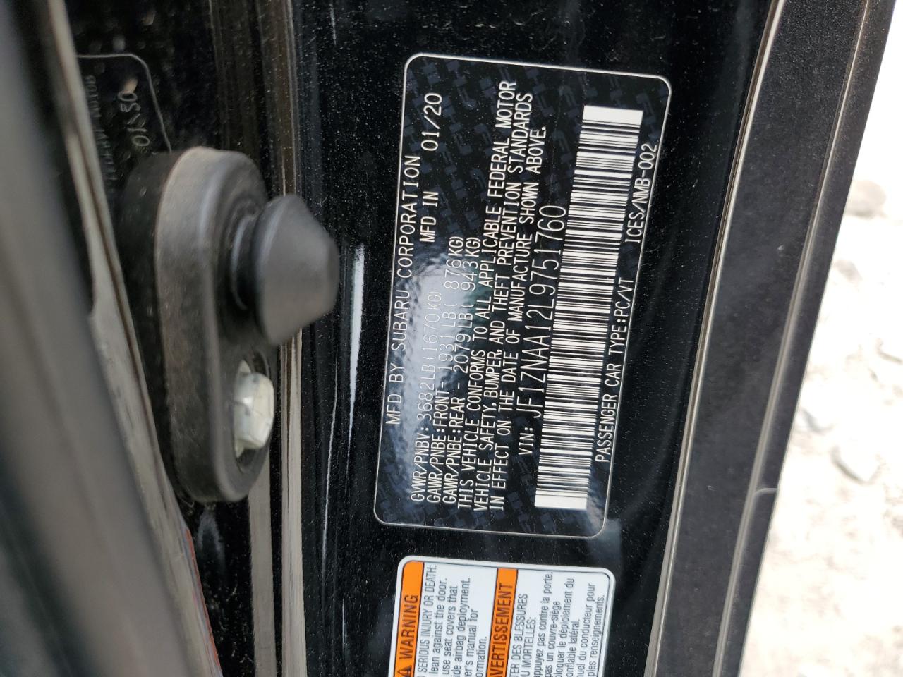 JF1ZNAA12L9751760 2020 Toyota 86