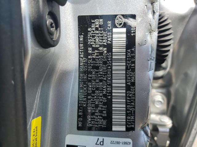 2017 TOYOTA CAMRY LE - 4T1BF1FK6HU435465
