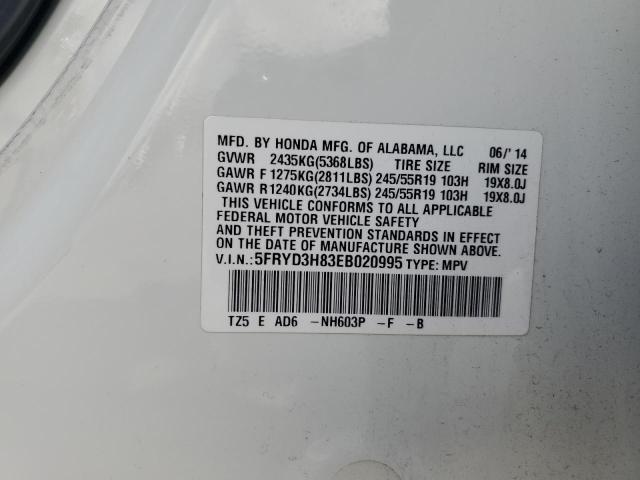 VIN 5FRYD3H83EB020995 2014 Acura MDX, Advance no.14