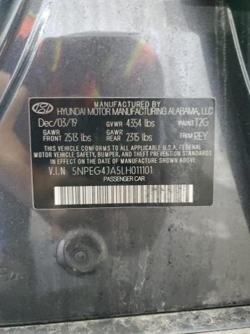 2020 Hyundai Sonata Se VIN: 5NPEG4JA5LH011101 Lot: 60665154