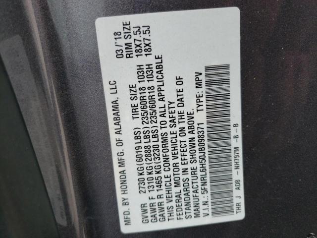 2018 HONDA ODYSSEY EX - 5FNRL6H50JB098371