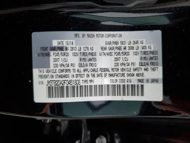 VIN JM3TB2DA2F0451808 2015 Mazda CX-9, Grand Touring no.13