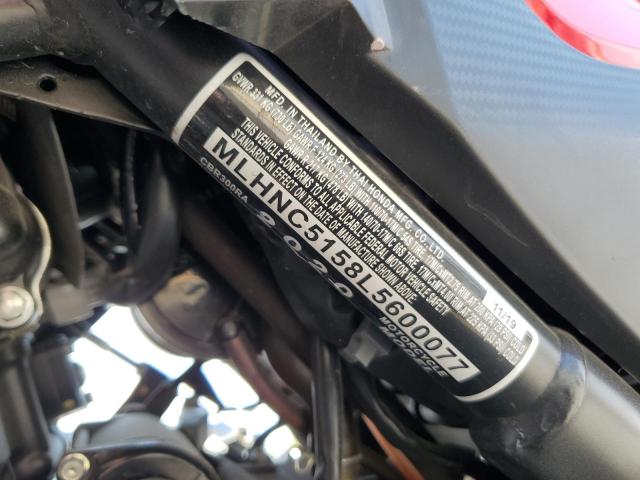 2020 HONDA CBR300 RA MLHNC5158L5600077