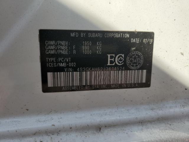 2017 SUBARU ALL MODELS 4S3GKAH62J3614524