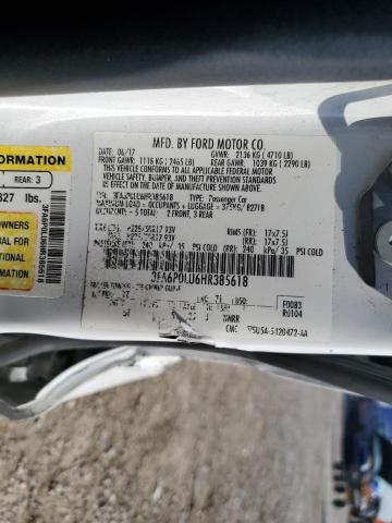 VIN 3FA6P0LU6HR385618 2017 Ford Fusion, Se Hybrid no.12