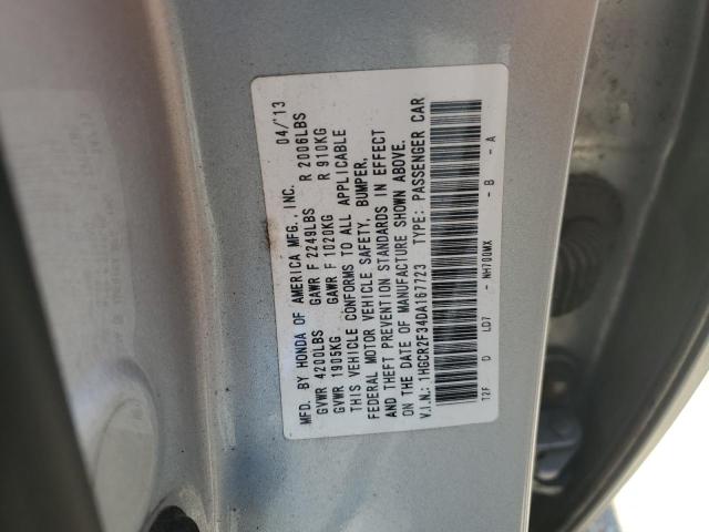 VIN 1HGCR2F34DA167723 2013 Honda Accord, LX no.12