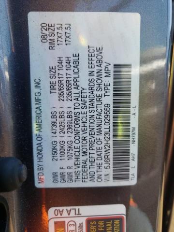 2020 HONDA CR-V LX - 5J6RW2H23LL029559