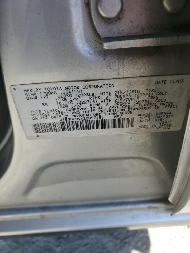 JTEGH20VX20057187 2002 Toyota Rav4